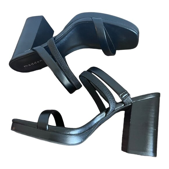 Madden Girl Women's Strappy Heeled Sandal Black Size 8.5 Black - Picture 4 of 8